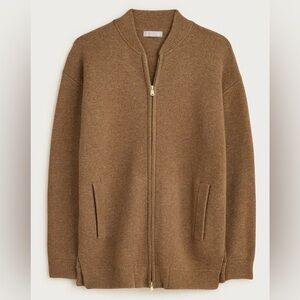 J. Crew Full-zip flight sweater-jacket
